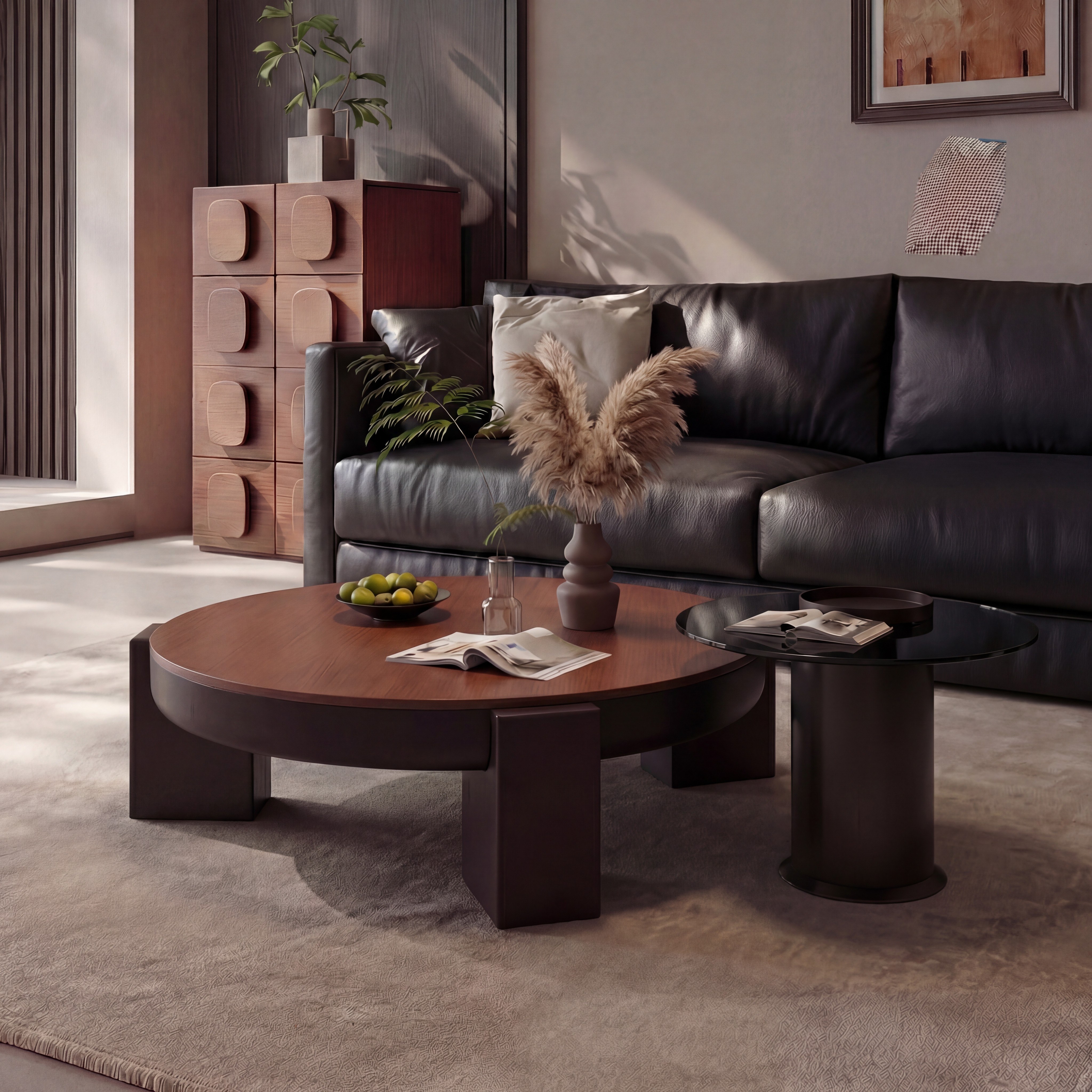 2025爆款中古风小户型岩板茶几现代简约家用客厅长方形实木茶几桌,住宅家具,茶几,淘宝优惠券,粉丝福利购,淘宝优惠卷