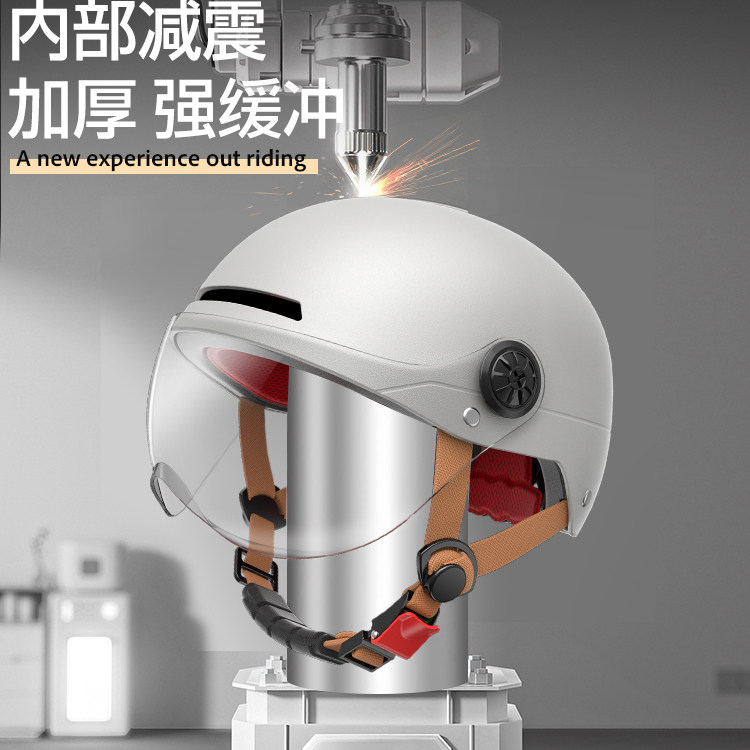 NEVA头盔电动车男女夏季半盔3C认证哈雷复古轻便式电瓶车安全帽