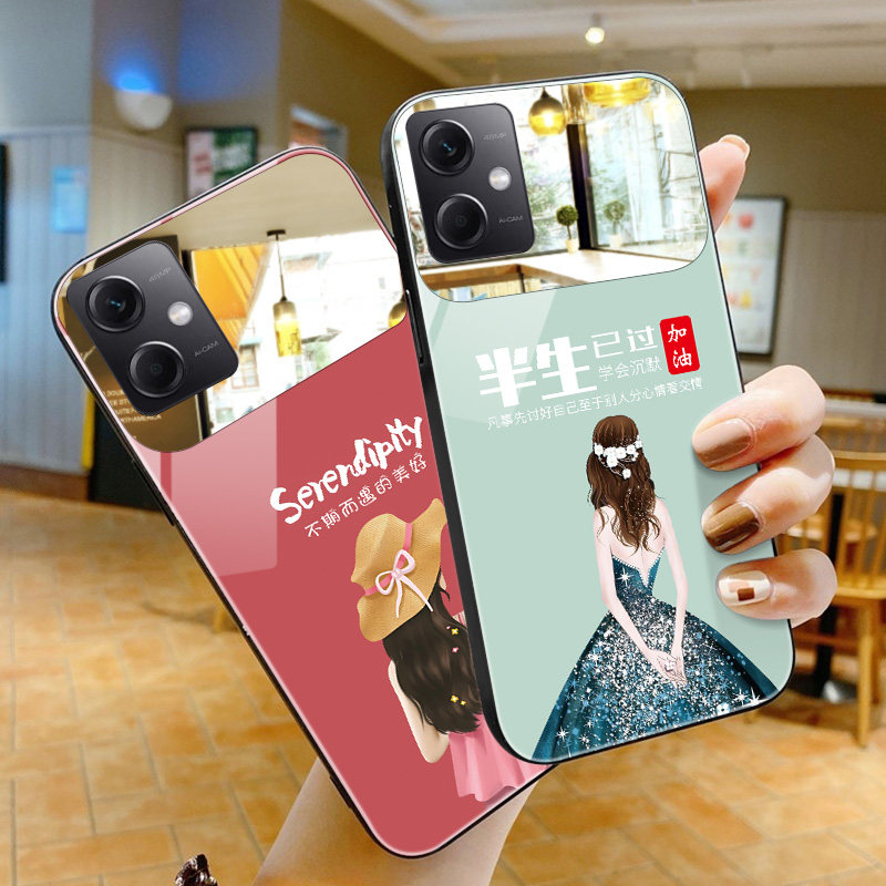 红米note系列镜子玻璃外壳欧美