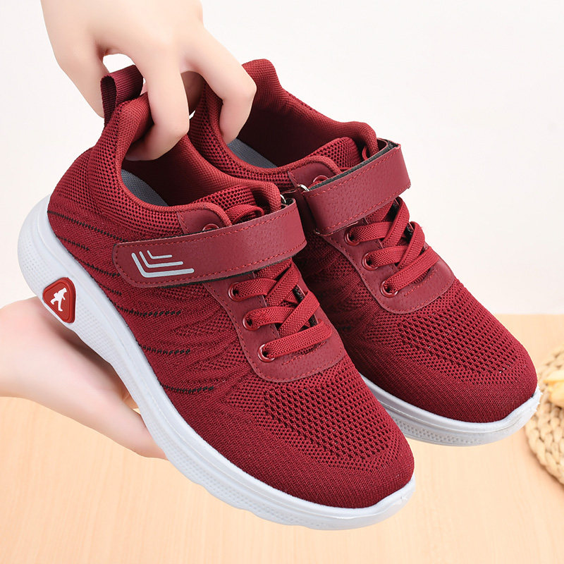 春秋新款女健步鞋舒适平底圆头中老年女鞋防滑运动休闲透气妈妈鞋,女鞋,健步鞋,淘宝优惠券,粉丝福利购,淘宝优惠卷