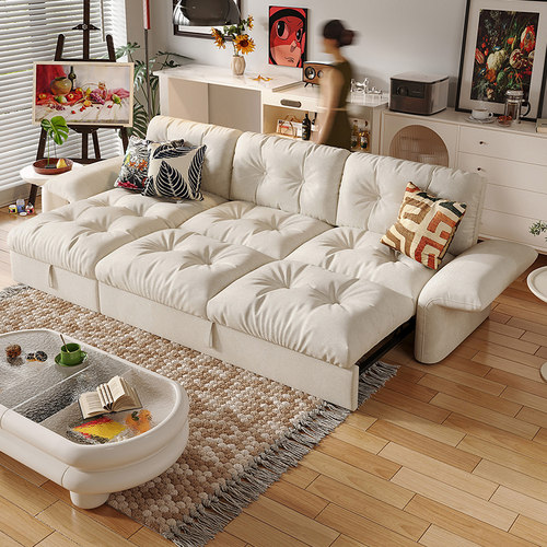 多功能可伸缩储物沙发床