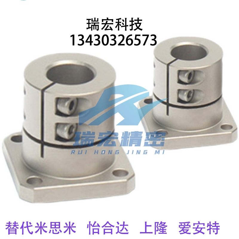 米思米长导向方法兰支座STHWSL12 16 20 25 30 35 40 50光轴固定