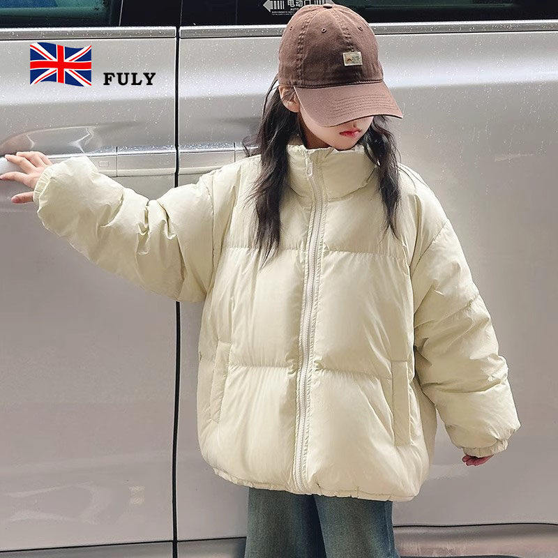 英国FULY儿童羽绒服90白鸭绒女童短款面包服加厚连帽冬装棉衣外套,童装/婴儿装/亲子装,羽绒服,淘宝优惠券,粉丝福利购,淘宝优惠卷