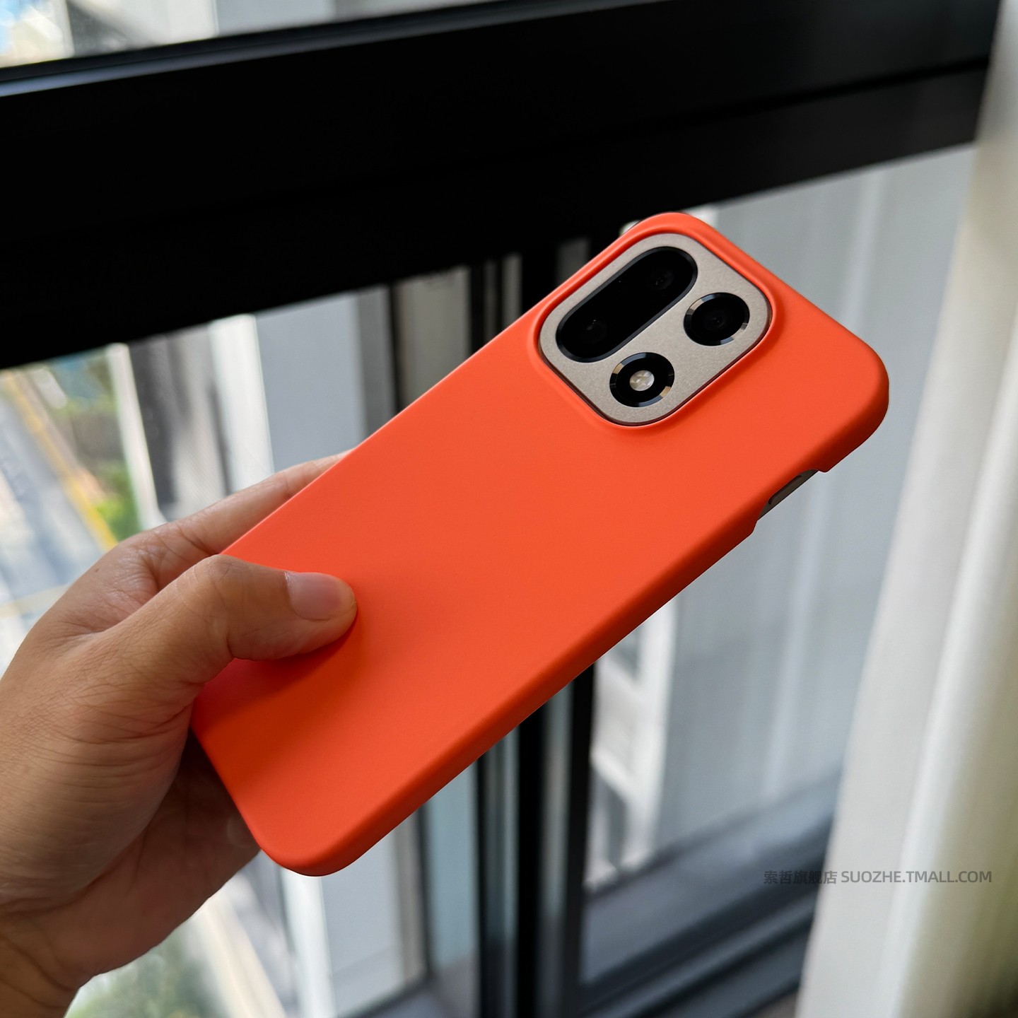 索哲适用于一加15手机壳新款男女1+ace6小众简约高级感橙色磁吸ace5pro半包超薄磨砂硬壳13t镜头不包12纯色套