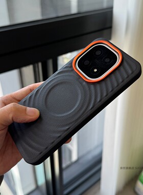 索哲适用于iqoo15手机壳金属镜头按键iqoo13网红波漾纹磁吸iqooz10turbo小众高级感黑色素皮耐脏防指纹Pro+套