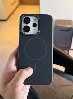 索哲适用于opporeno15pro手机壳小众男士款OPPO全包超薄亲肤手感reno14小众高级感深灰色细圈磁吸reno13大孔2