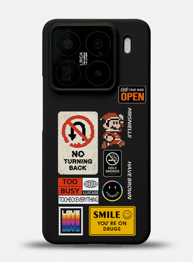 适用于小米15手机壳新品15pro男士款卡通小众个性创意mi14黑色半包超薄裸机手感硬壳13Pro大孔肤感磨砂保护套