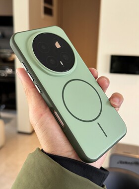 索哲适用于荣耀magic8pro手机壳小清新绿色全包超薄亲肤手感保护套magic8大孔镜头不包500金属按键强磁吸防摔