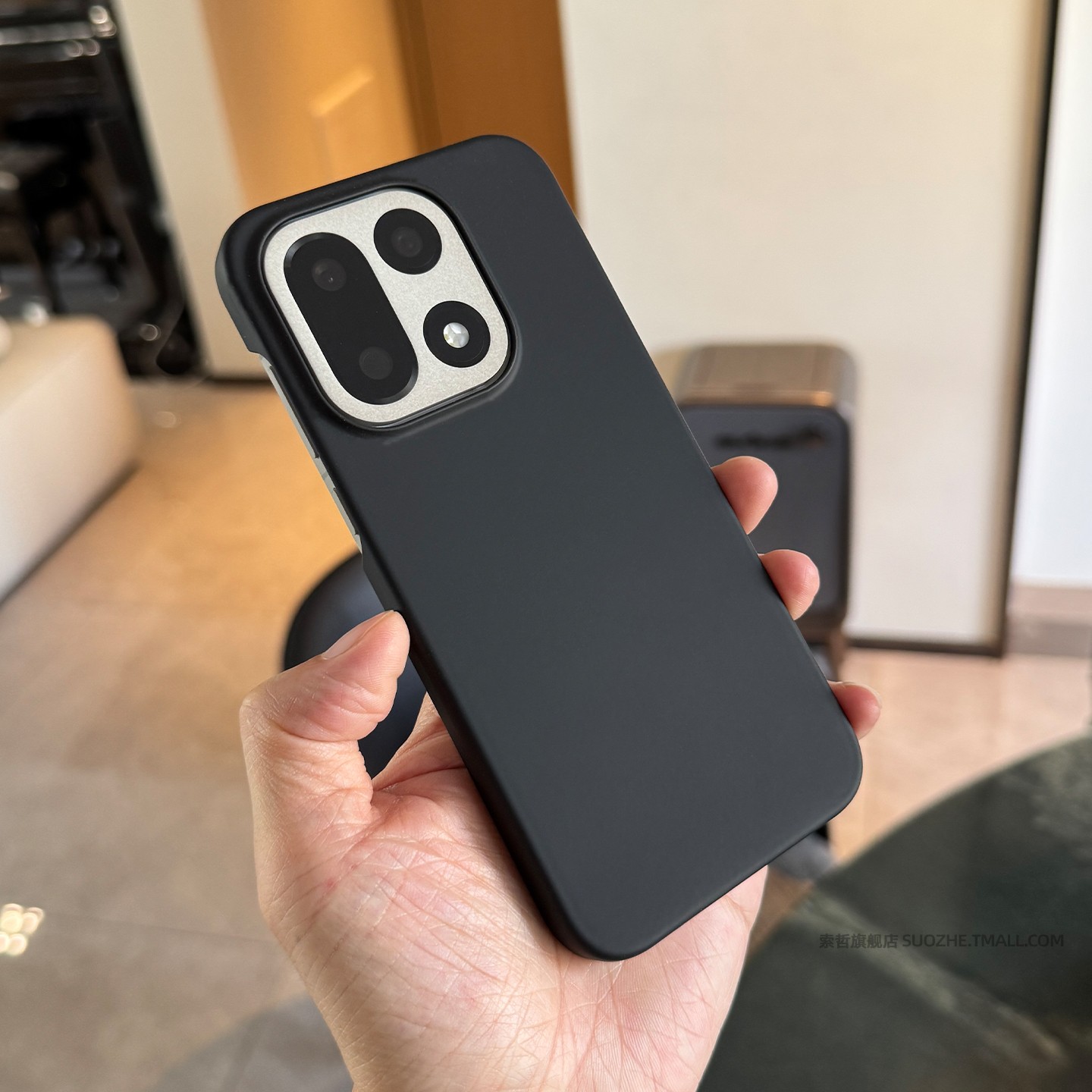 索哲适用于一加15手机壳OPPO新品一加ace6男款小众简约个性黑色半包超薄磨砂硬壳1+13大孔肤感防指纹12耐脏11