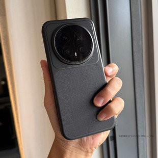 索哲适用于荣耀magic8pro手机壳小众男士款黑色素皮磁吸硬保护套magic8全包超薄耐脏防指纹手汗pro不包镜头