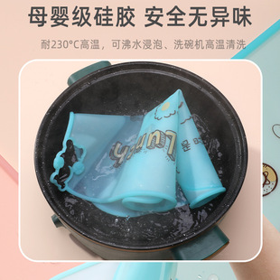 卡通硅胶餐垫学校指定尺寸家用小学生儿童午餐防溢隔热垫子易收纳