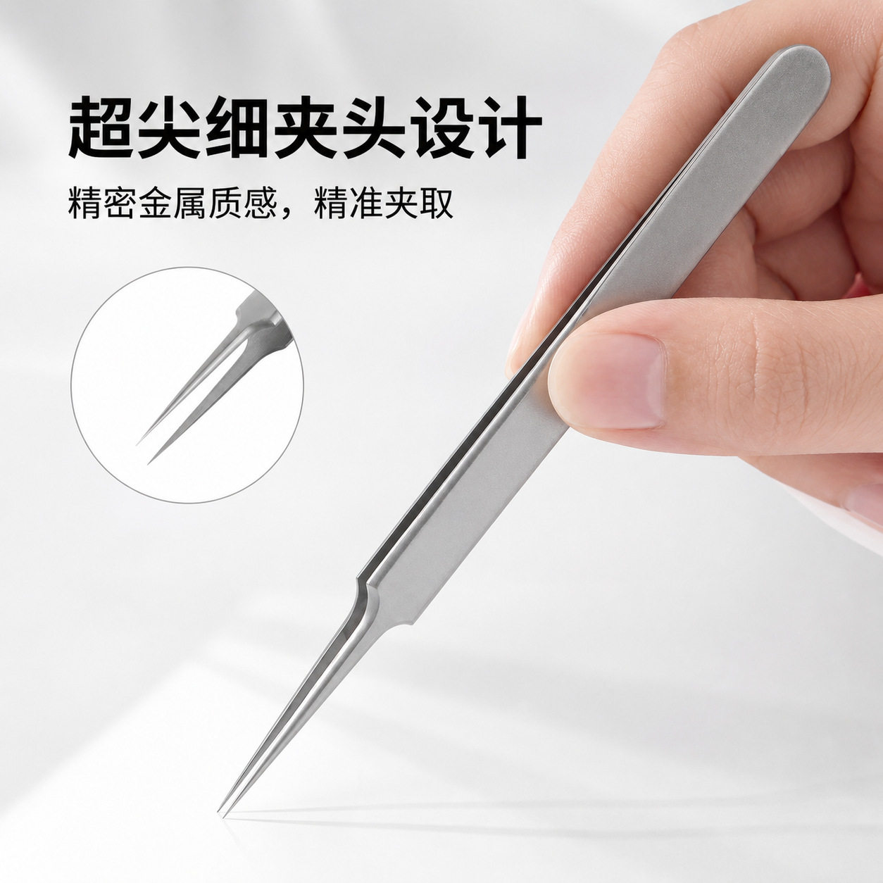 不锈钢超尖细胞夹头粉刺