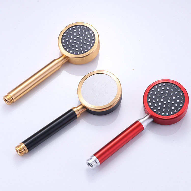 太空铝手持增压花洒喷头 多款颜色可拆卸手喷套装 家用洗澡淋浴器