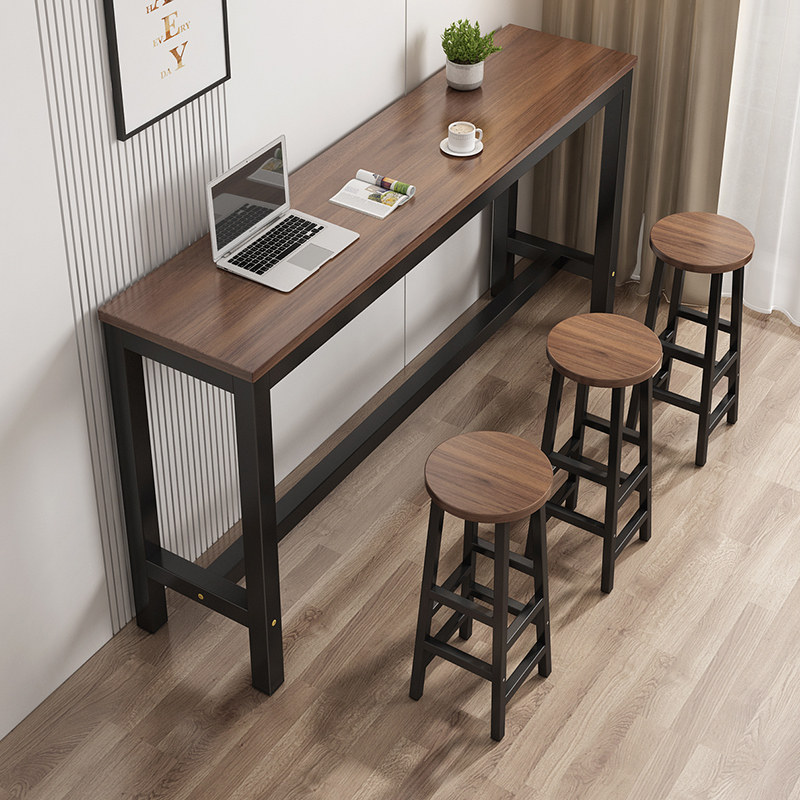 吧台桌简约现代家用客厅长条桌靠墙窄桌奶茶桌高脚桌电脑桌椅组合,商业/办公家具,办公电脑桌,淘宝优惠券,粉丝福利购,淘宝优惠卷
