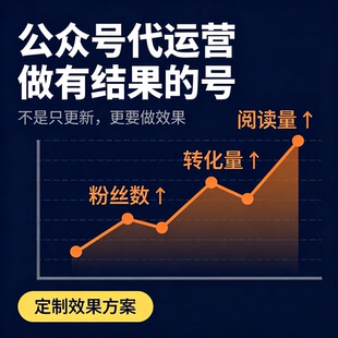 公众号推文撰写排版服务号订阅号长图文设计海报代做代运营包月