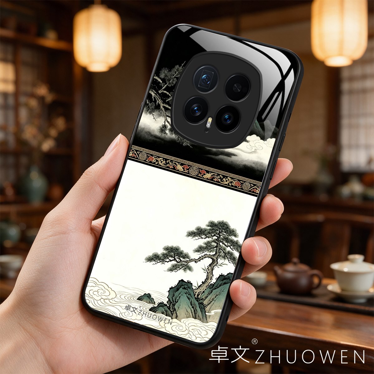 【荣耀Magic8专用】A11696卓文ZHUOWEN品牌 只做高端奢华冰透玻璃手机壳,券后价只要38元