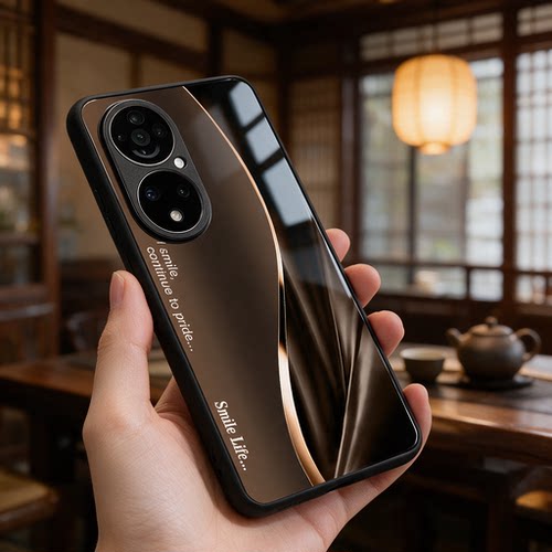 【华为 P50E专用】A10006奢华冰透玻璃手机壳，券后价只要38元