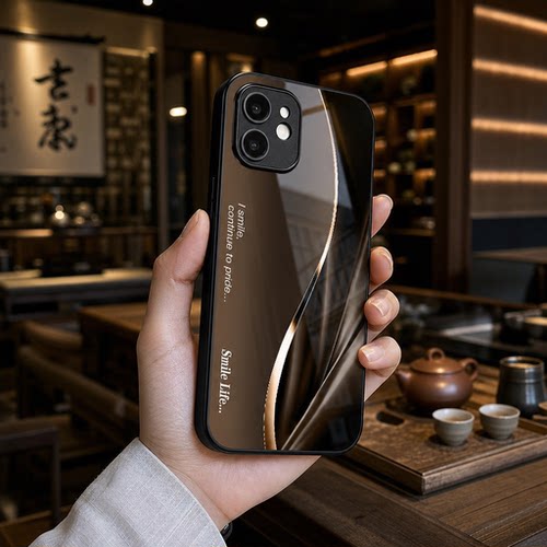 【苹果12Mini专用】A10006奢华冰透玻璃手机壳，今日领取60元优惠券，下单只要38元