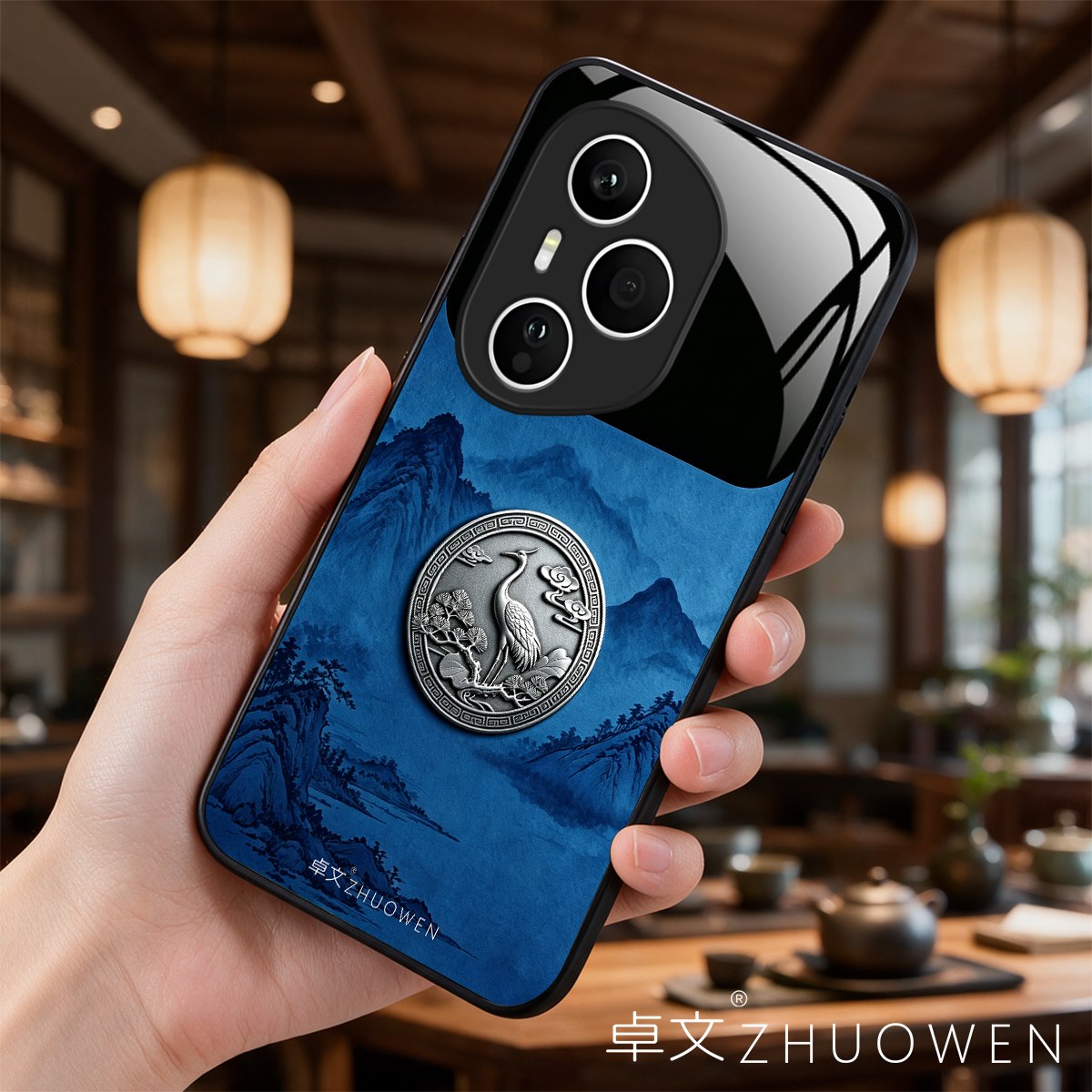 【荣耀400 Pro专用】A11690卓文ZHUOWEN品牌 只做高端奢华冰透玻璃手机壳,券后价只要38元
