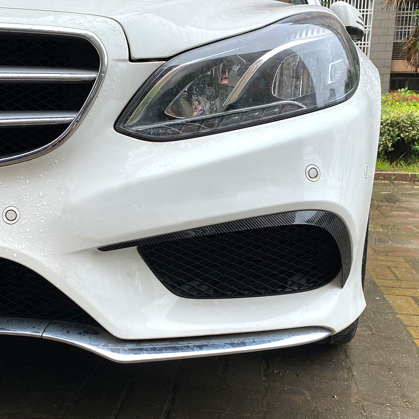适用奔驰E级 W212后期 Facelift 2013-2015前杠风刀AMG前风刀改装