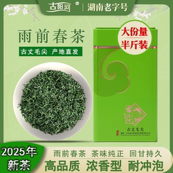 古丈毛尖绿茶2025新茶湘西浓香型高山云雾口粮茶250g罐装散装茶叶