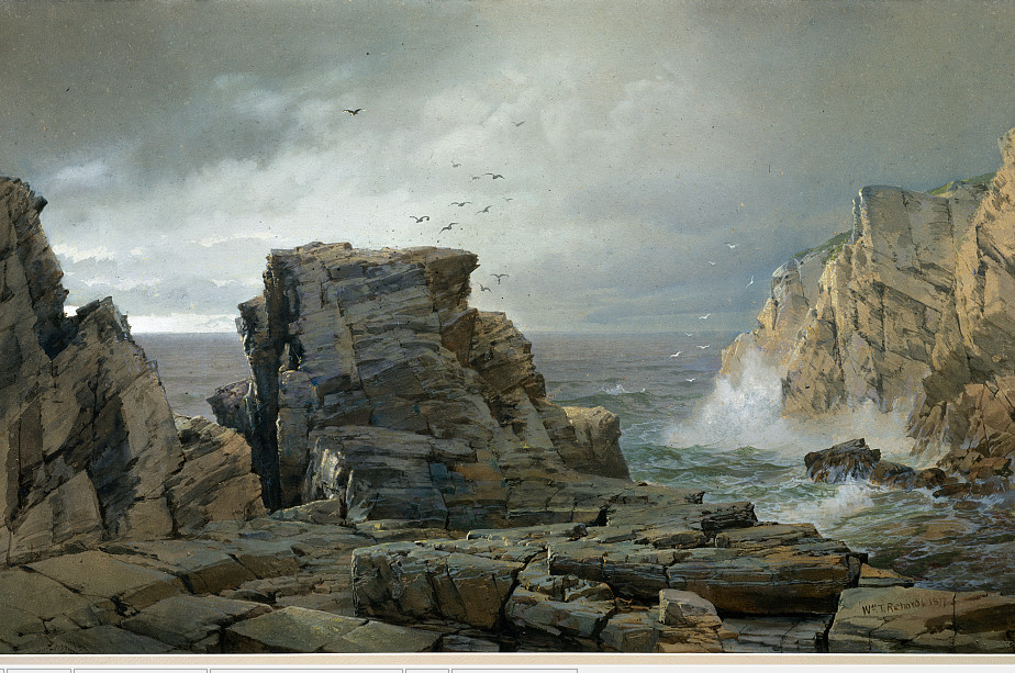 K974【美国】特罗斯特William Trost Richards风景绘画电子图库