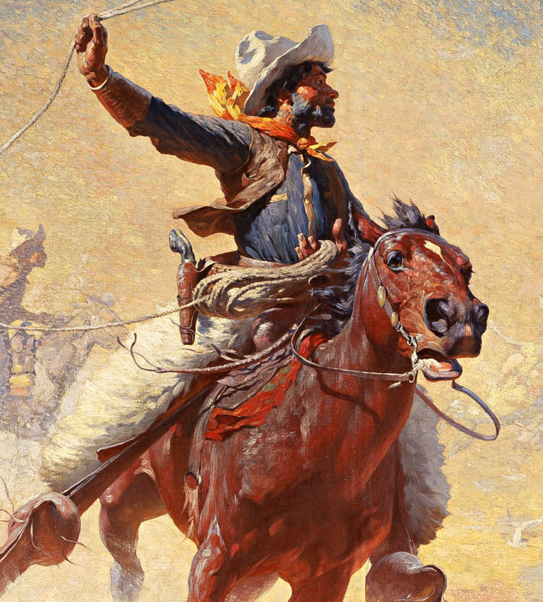 K903【美国】威廉·罗宾逊·利William Robinson Leigh绘画图库