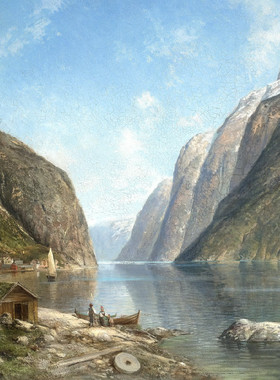 K736【挪威】阿德尔斯滕·诺曼（Adelsteen Normann)风景油画图库