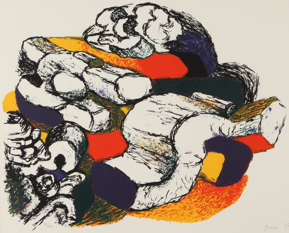 YC633【瑞典】奥列·博尼耶Olle Bonnier抽象绘画素材电子版图库