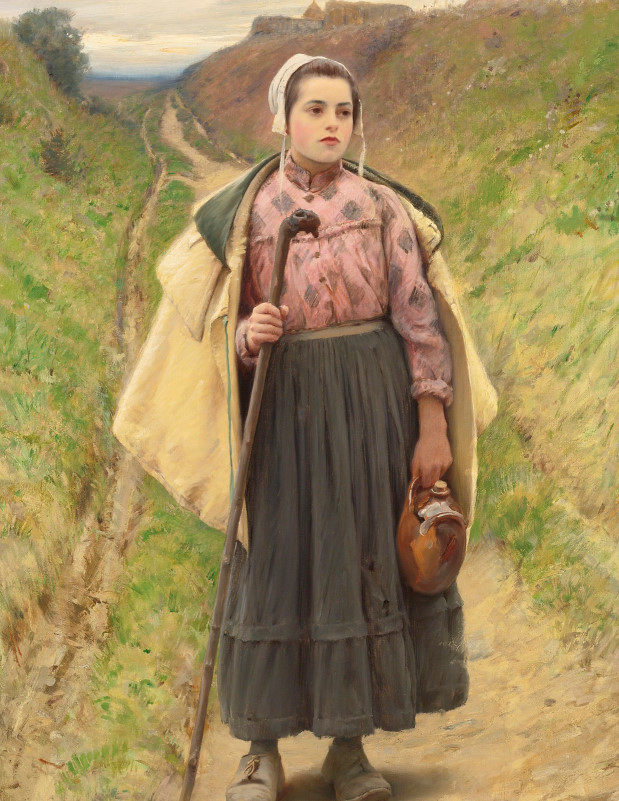 K948【美国】皮尔斯（Charles Sprague Pearce）绘画电子版图库
