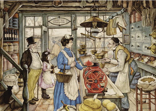 M788【荷兰】安东·皮克（Anton Pieck）插图绘画网传图库