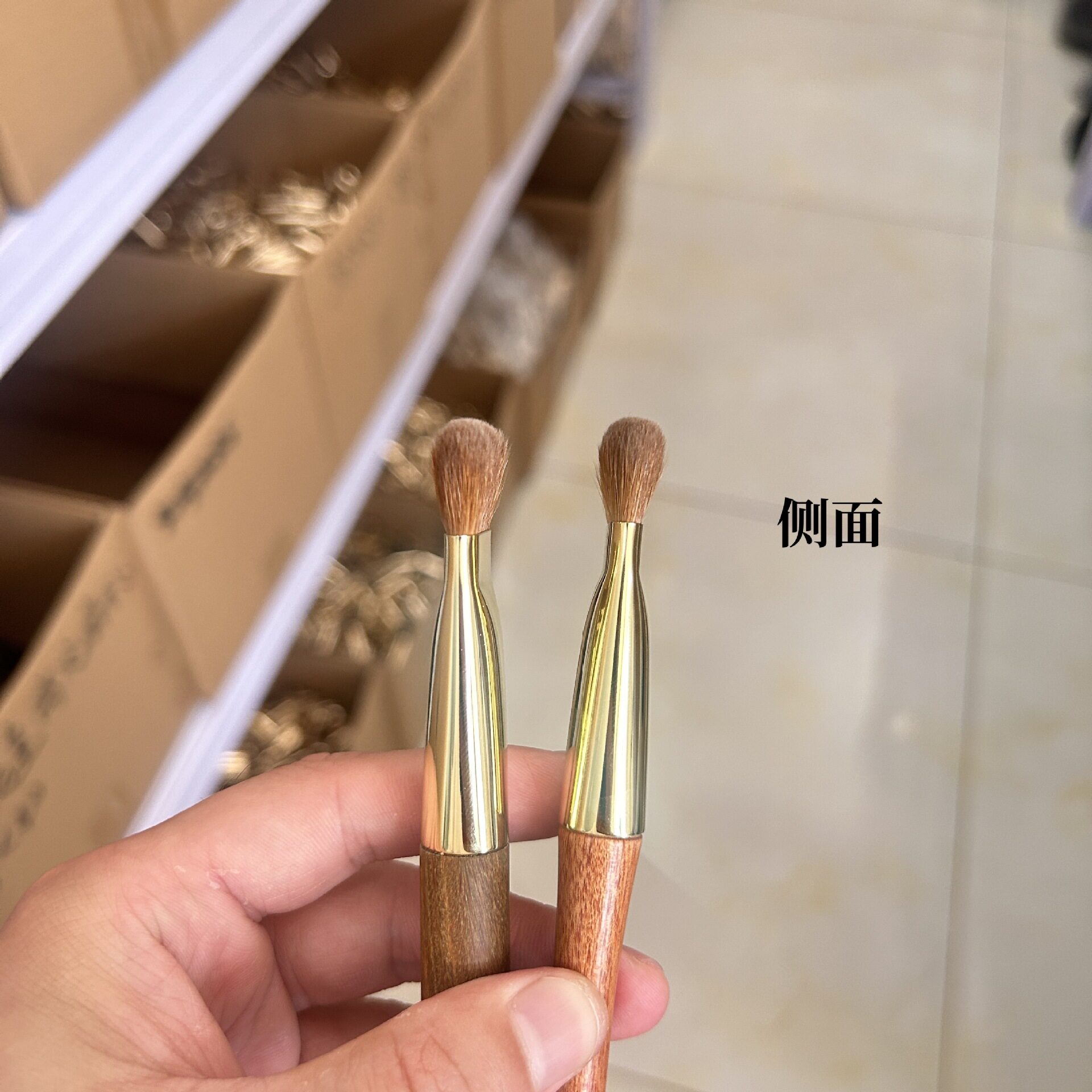 黄狼尾毛小号黄油刀粉底