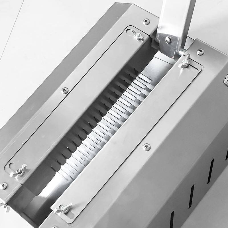 厂家不锈钢手动可调节烤面筋切花机手压成型机香肠切花机切面筋机