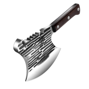 锻打砍骨头专用刀加厚重型坎剁牛大骨头斧头商用斩骨刀屠夫杀猪用