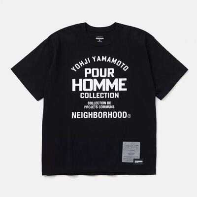 日系潮流nbhd联名山本短袖t恤宽松大码男女款