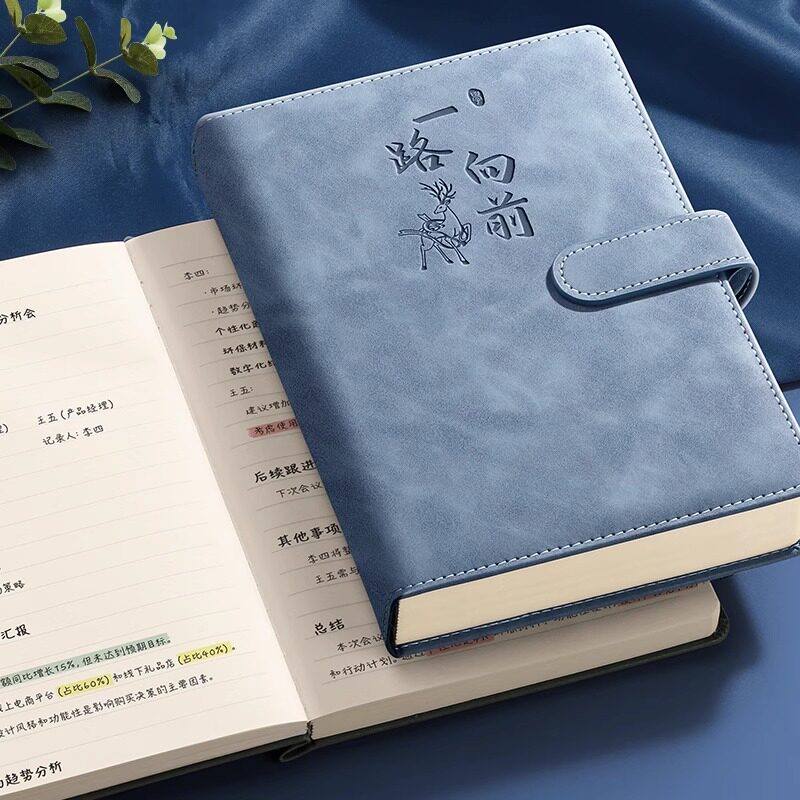 笔记本本子2026年新款高颜值定制a5加厚记事本商务私人工作办公用b5硬皮面会议记录本日记本成人批发可印logo