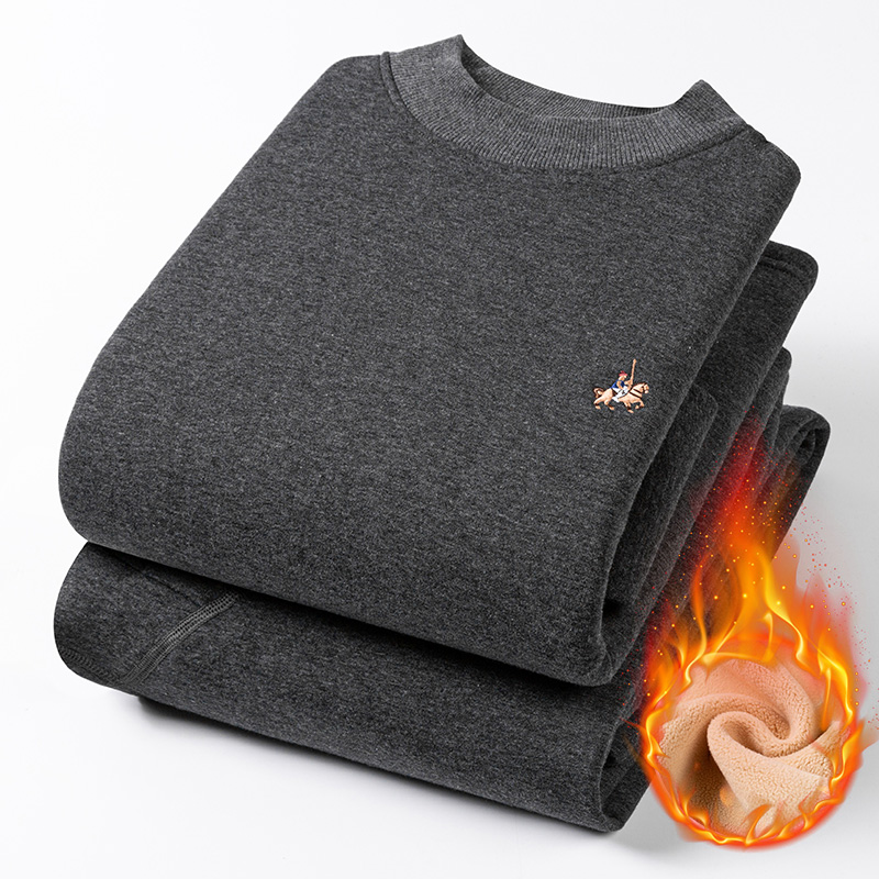 冬季纯棉男士保暖内衣套装