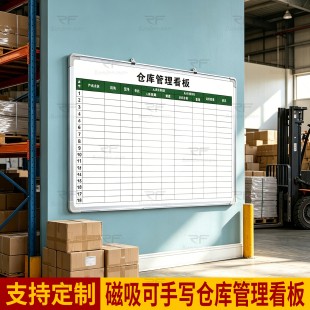 仓库管理看板生产车间铝合金磁吸手写工作项目计划进度公示栏定制