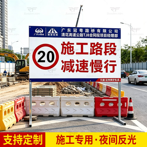 不锈钢道路施工警示牌定制
