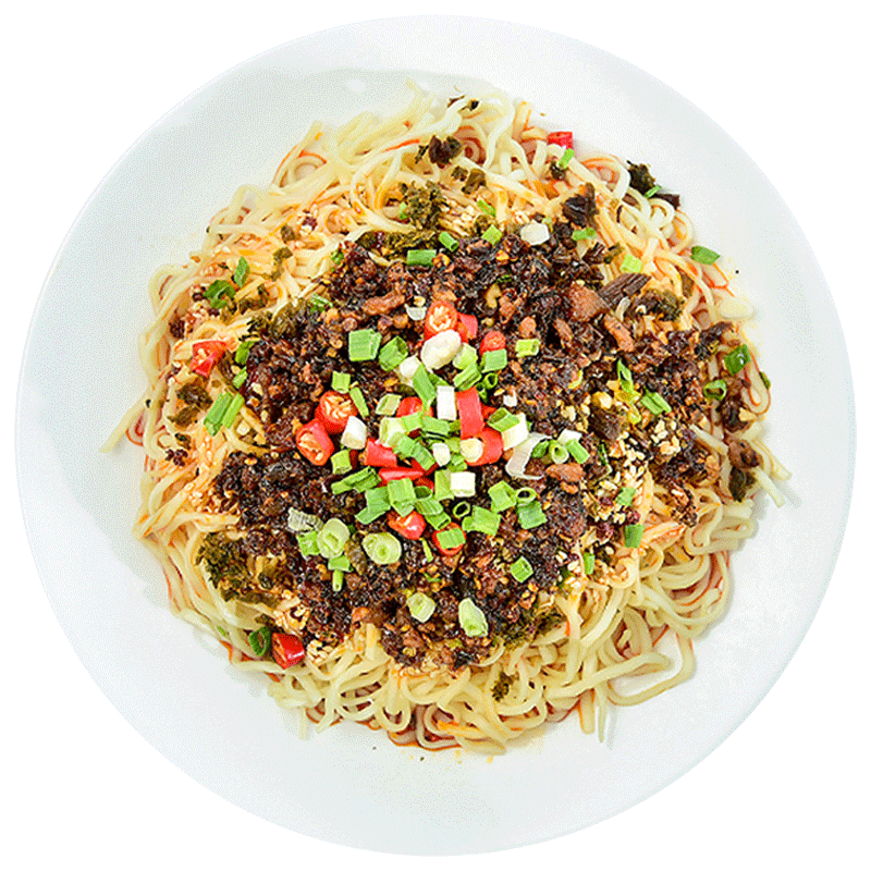 碎米官方旗艦店宜賓燃面四川特產(chǎn)小吃拌面調(diào)料包甩撐展葷180g一盒