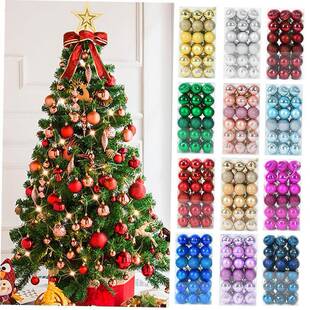 1box Christmas Balls Christmas Tree Ornaments Ball Xmas Hang