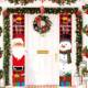 Banner Christmas Decor 2022 Merry Door Decoration
