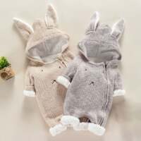 Baby Winter Clothes Warm Jumpsuit Newborn Infant Baby Boy Gi thumbnail 3