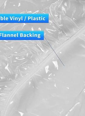 PVC Round Waterproof ver Transparent Elastic Edged Tableclot