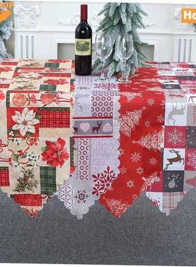 Christmas Table Flag C无品牌/hristmas tablecloths Knitted Ta