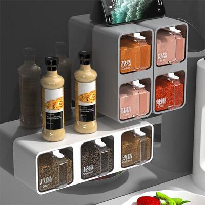 spice jar SDYsalt and pepper shakers spice container set壁挂