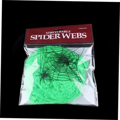 Halloween Scary Party Scene Props White Stretchy Cobweb