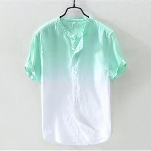 beach shirt hawaiian shirt summer shirts for men cotton T恤