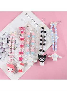 Doll Strap Diy Phone Case Chain Handmade Beaded Pendant