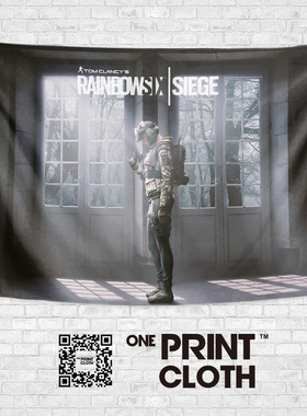 Rainbow Six彩虹六号6号围攻异种游戏周边挂布装饰海报背景布墙布